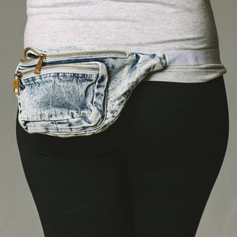 New! Denim Fanny Pack